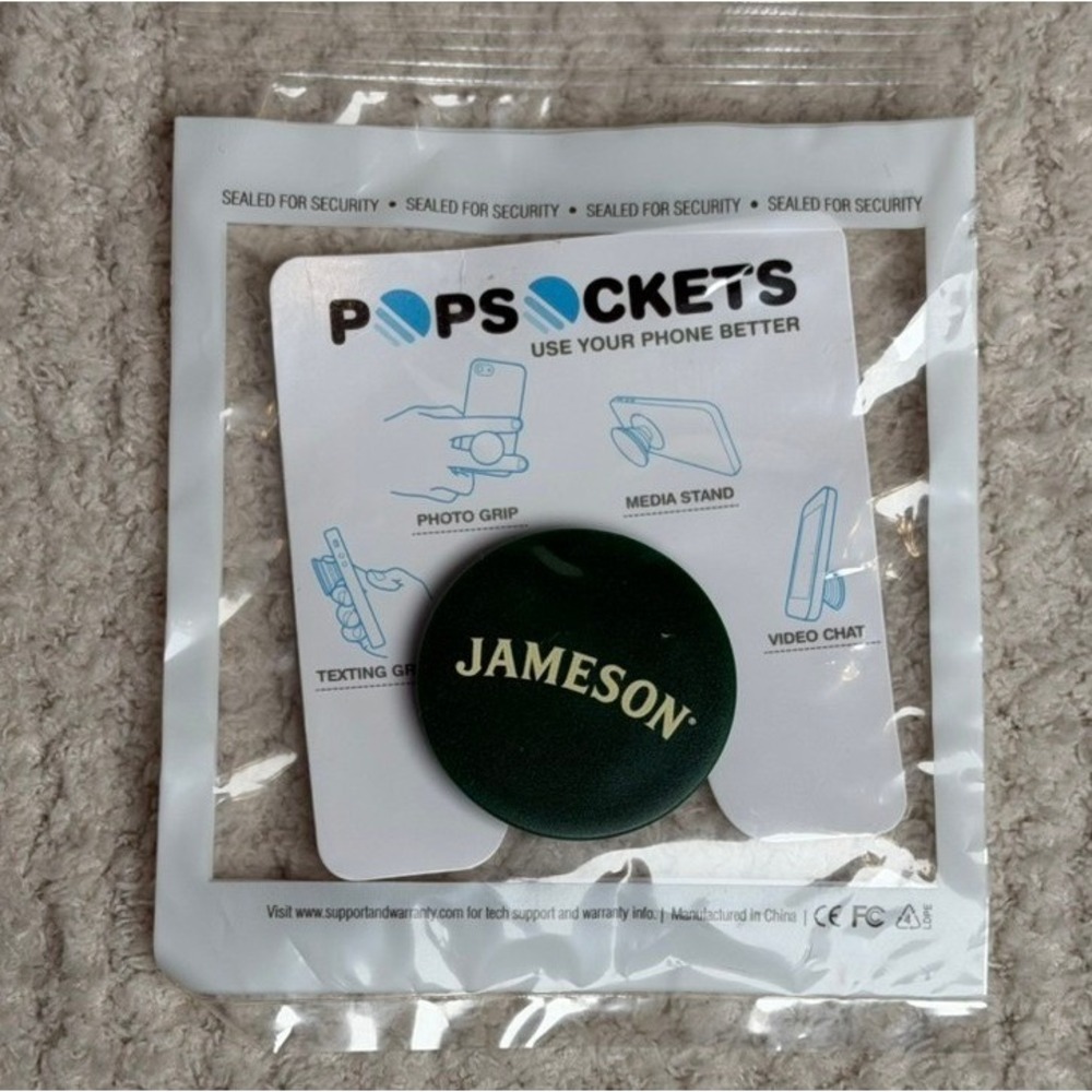 PopSockets Jameson Irish Whiskey Logo Phone Grip Stand Forest Green New